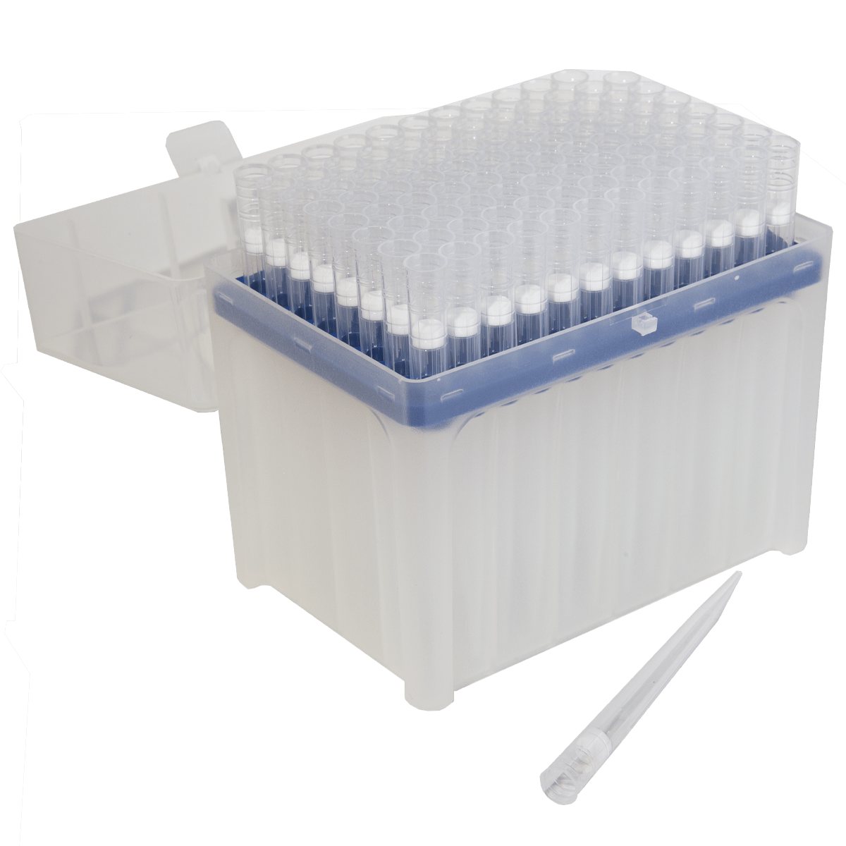 1000 uL Pipette Tips (Filtered) – 96 Tips per Rack – Min. Order 10 Racks (960 tips) - TRAXSKU007