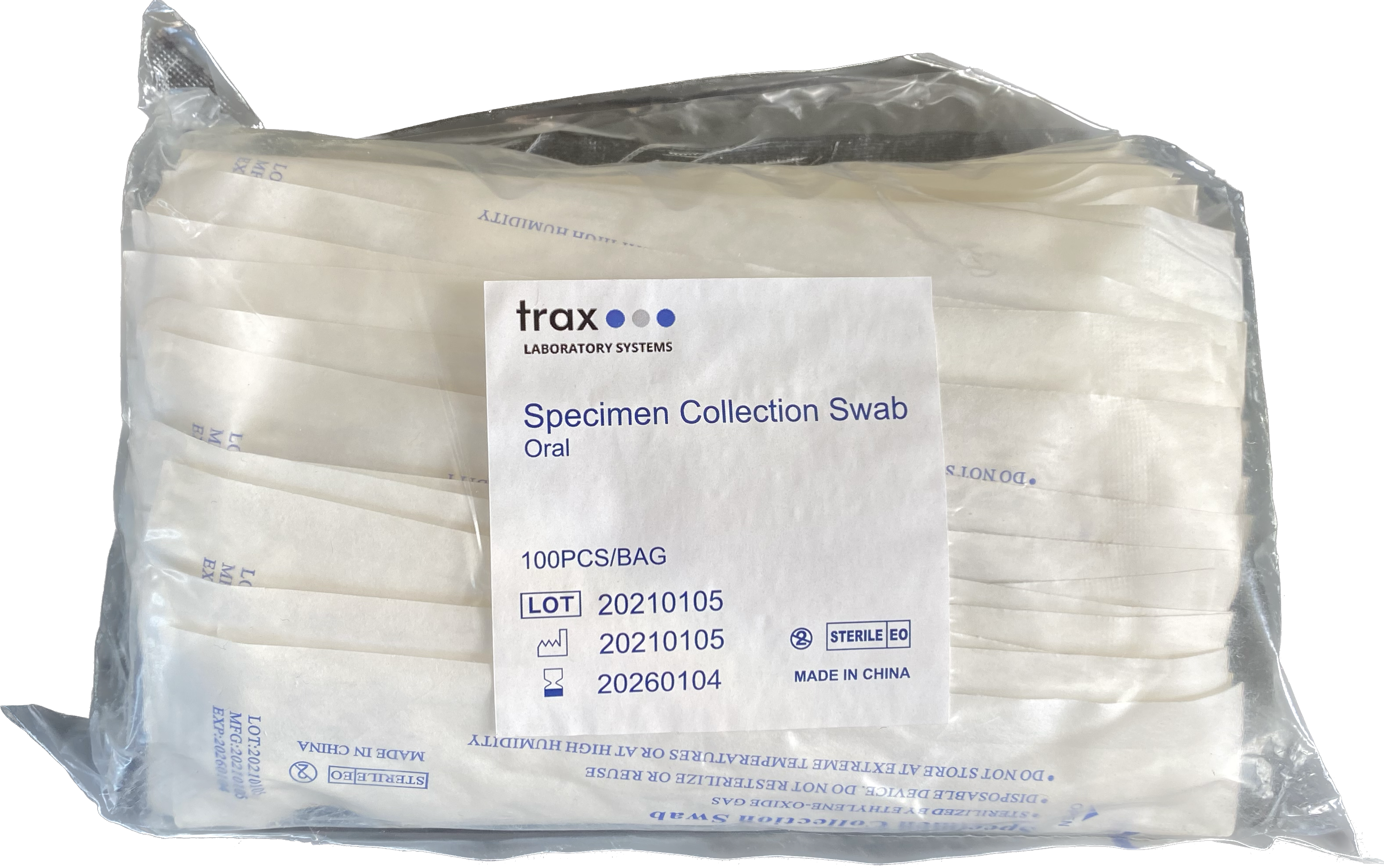 Oral Swabs - Pack of 100 - TRAXSKU057