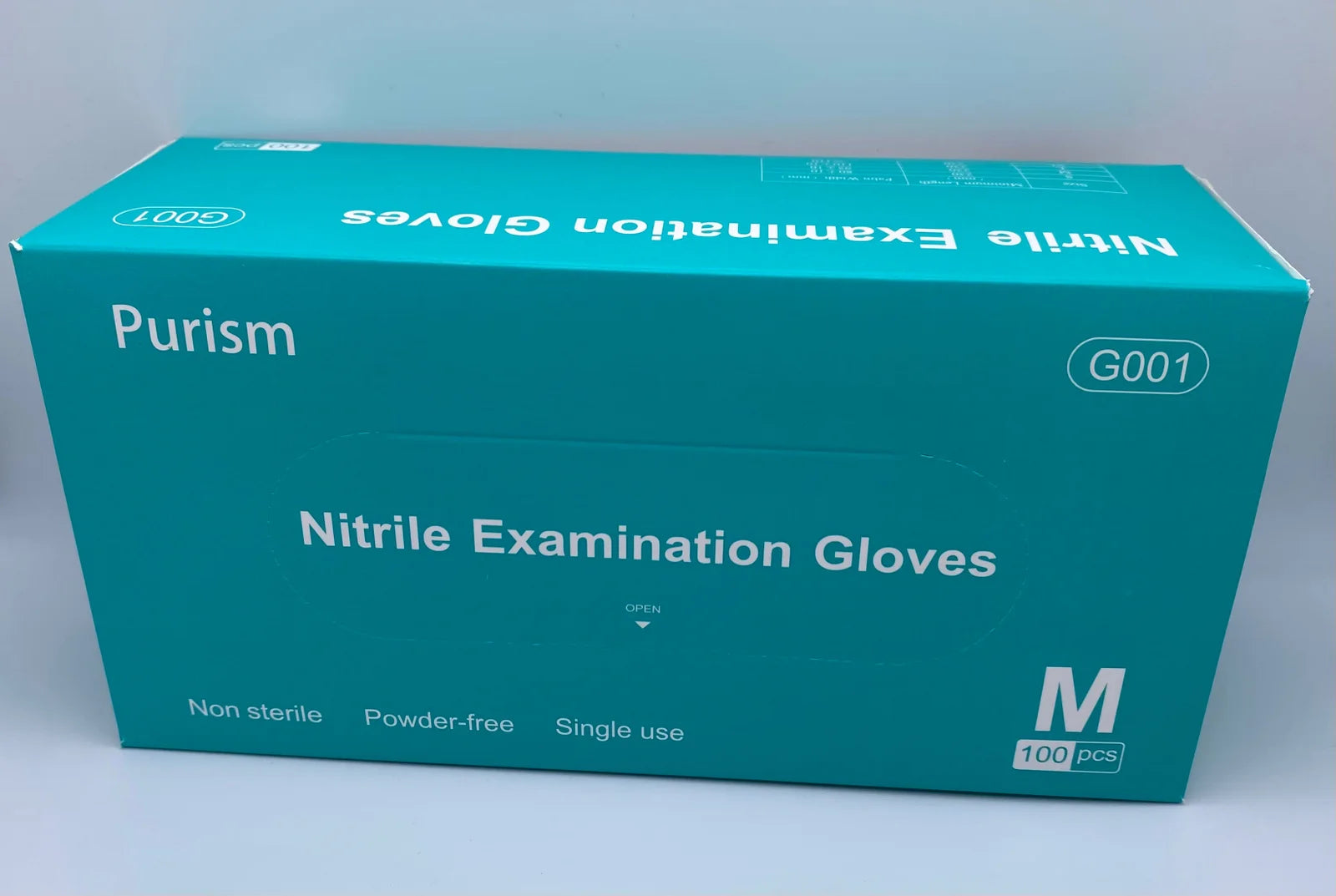Nitrile gloves, non-medical (Medium) - 10 boxes/ct, 100 pcs/box - TRAXSKU103