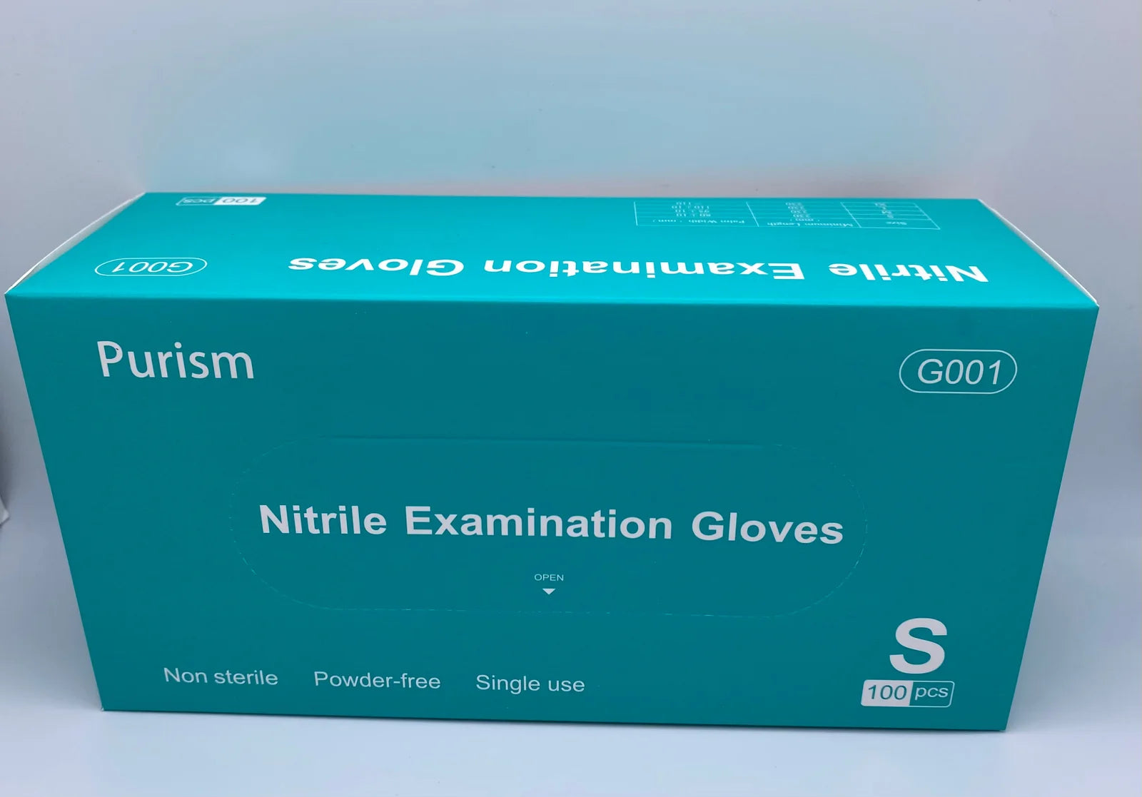 Nitrile gloves, non-medical (Small) - 10 boxes/ct, 100 pcs/box - TRAXSKU102