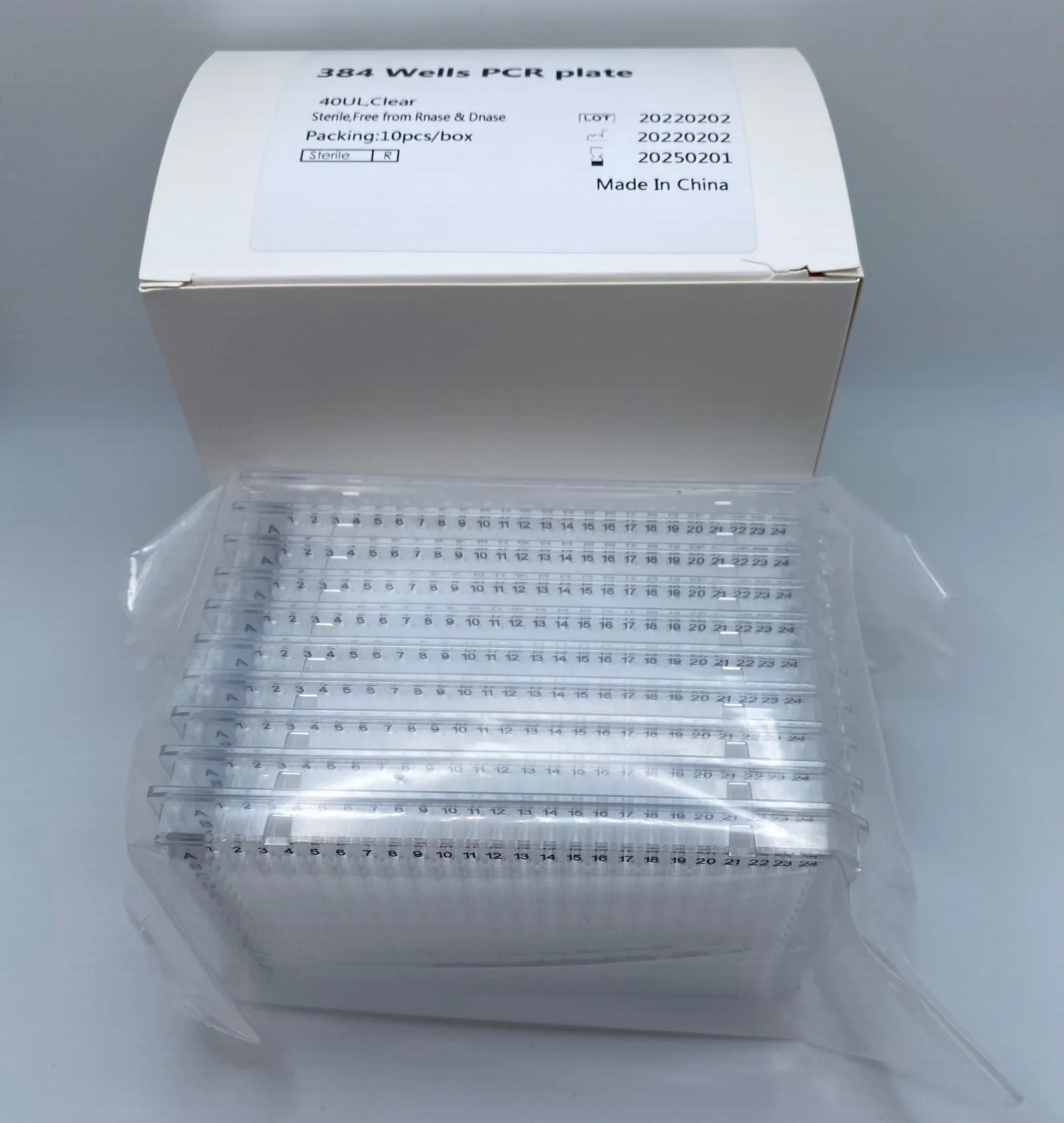 384 Well Plates (PCR Plates) 40 µL (50 Pieces)