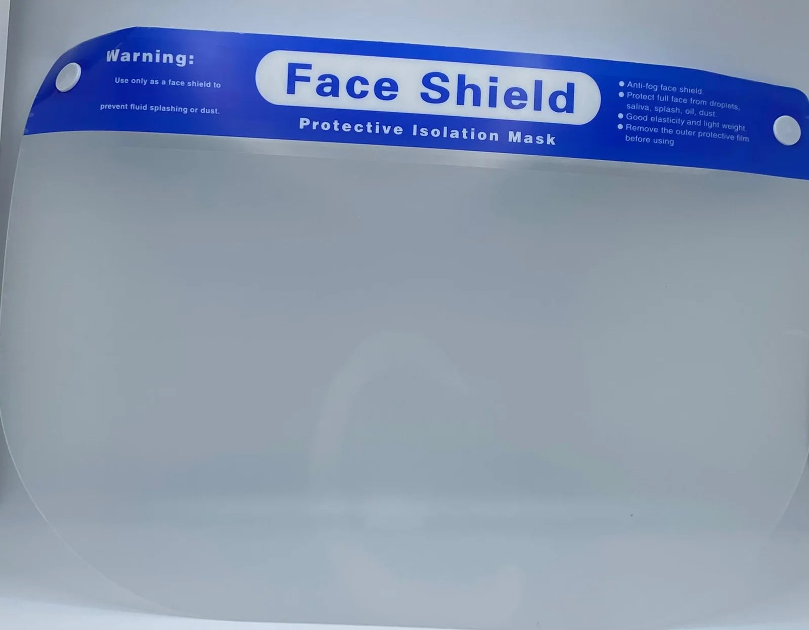 Face Shield, Straight Sponge (Pack of 10)