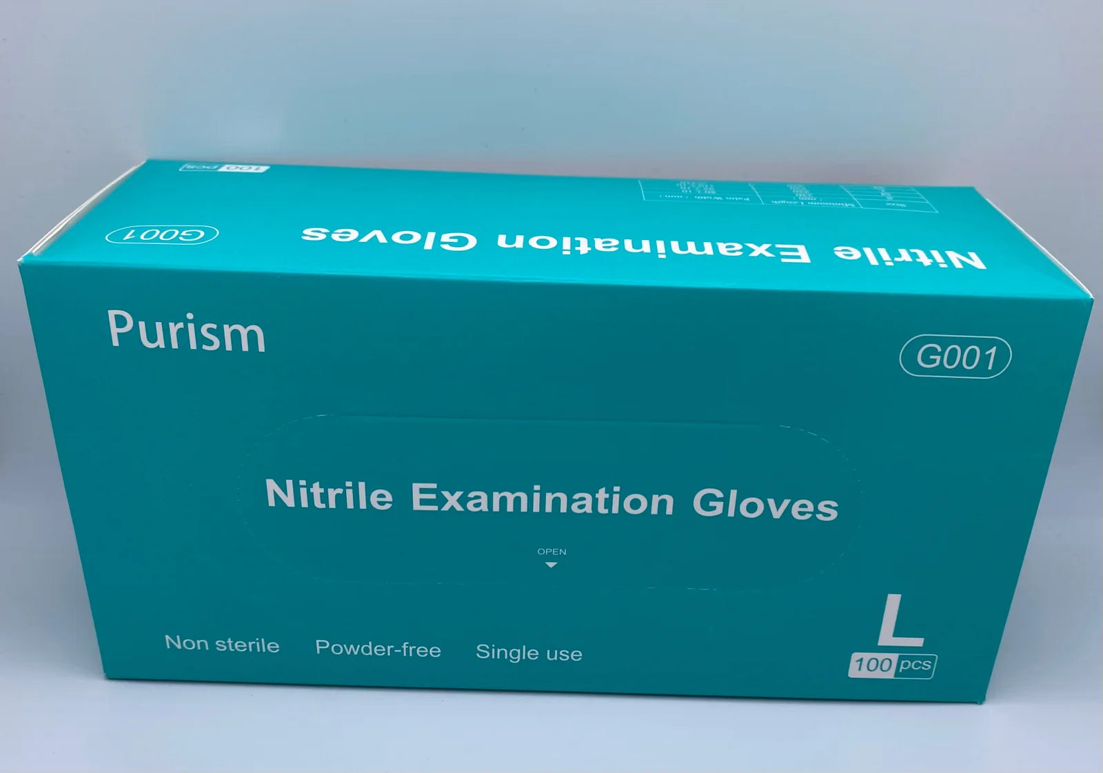 Nitrile gloves, non-medical (Large) - 10 boxes/ct, 100 pcs/box