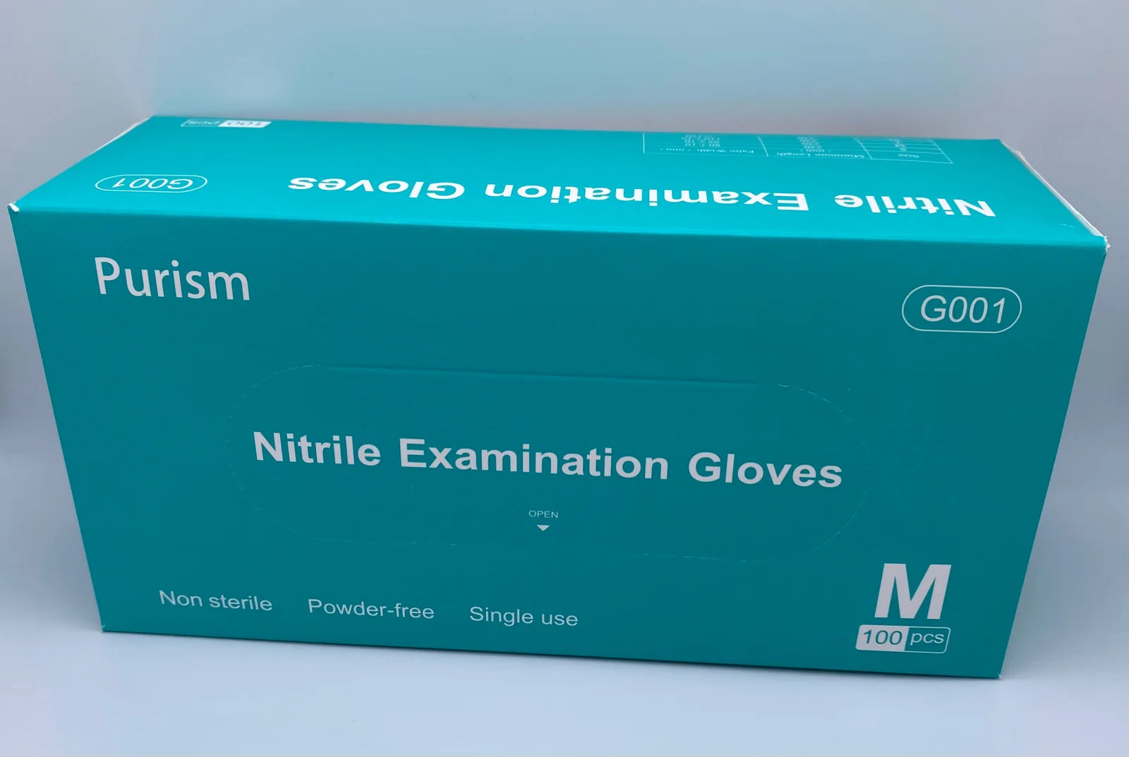 Nitrile gloves, non-medical (Medium) - 10 boxes/ct, 100 pcs/box