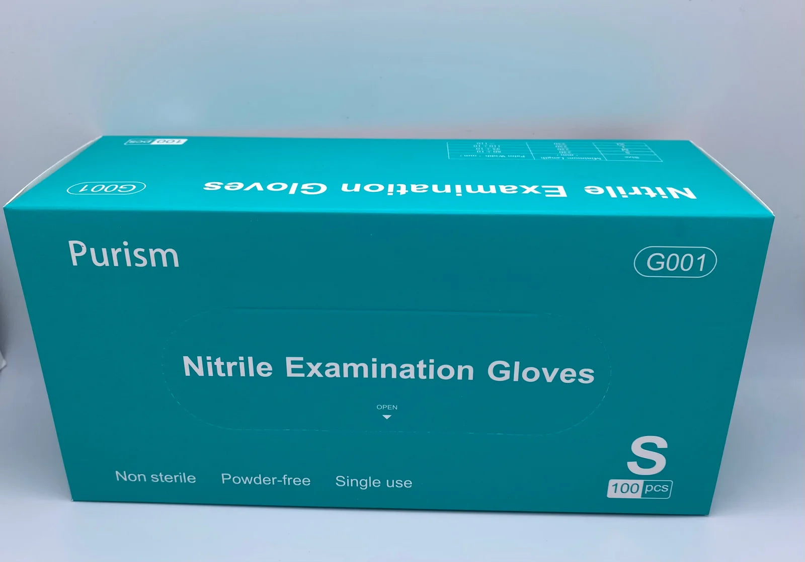 Nitrile gloves, non-medical (Small) - 10 boxes/ct, 100 pcs/box