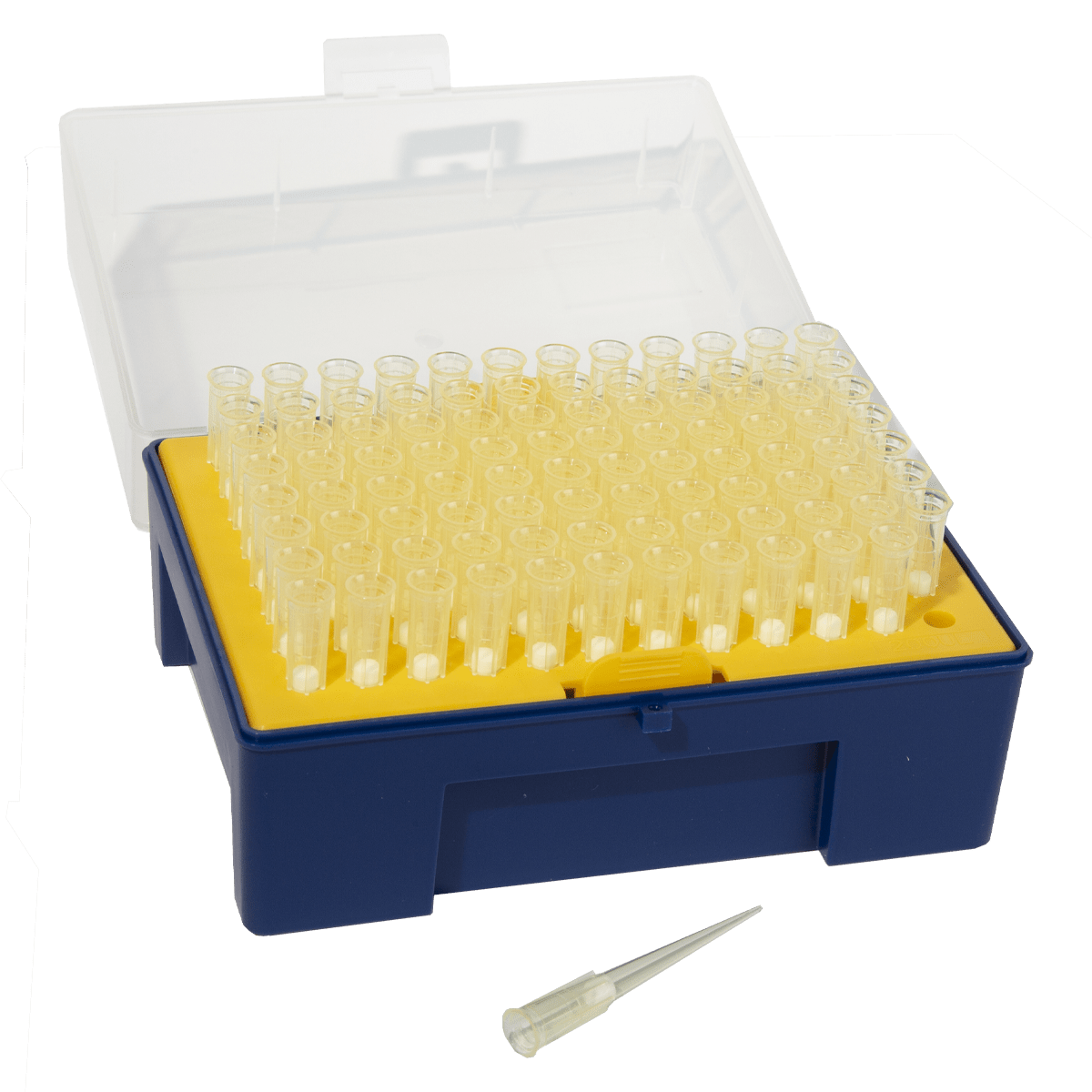 100 uL Pipette Tips (Filtered) – 96 Tips per Rack – Min. Order 10 Racks (960 tips)