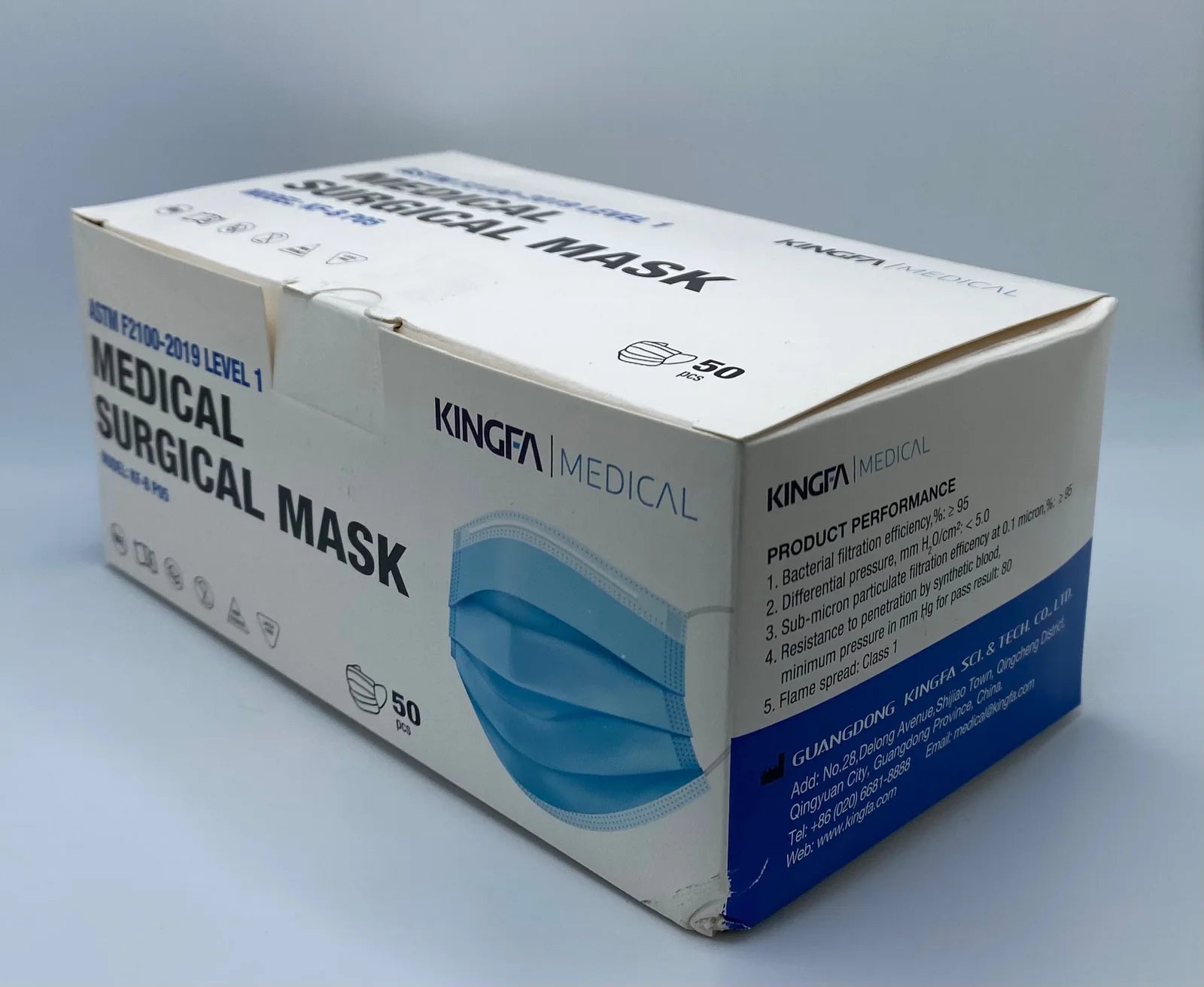 Surgical Masks - 50 pcs/box (10 boxes)